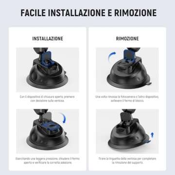 Neewer Suction Cup Mount for iPhone & GoPro Action Camera