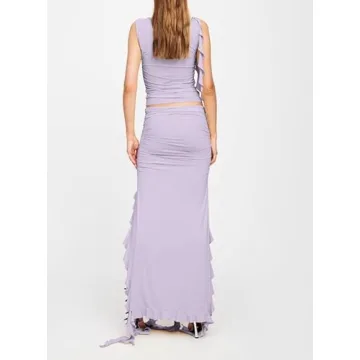 NUFIWI Sexy Y2K Ruffles Skirts Sets for Trendy Outfits