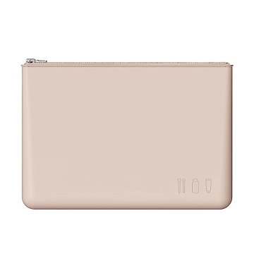 FERYES Silicone Makeup Bag, YKK Zipper Cosmetic Bag for Women, Slim Toiletry Bag for Traveling, Anti...
