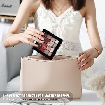 FERYES Silicone Makeup Bag for Traveling and Beauty Tools
