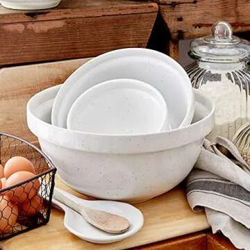 Casafina 1.3-Qt Ceramic Mixing Bowl - Farmhouse Style