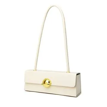 Purses and Handbags for Women Leather Designer Tote Fashion Ladies Shoulder Bags For Women (A-White)