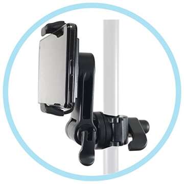 Universal Music Smartphone Mount for Mic Stands w/ 360° Swivel