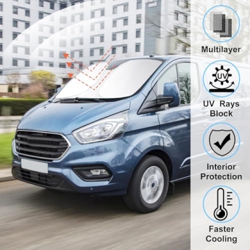Windshield Sun Shade for Ford Transit 2015-2024