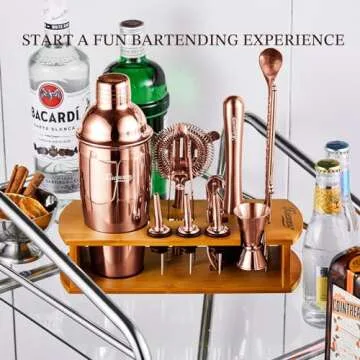 Stylish KITESSENSU Cocktail Shaker Set for Mixology Enthusiasts