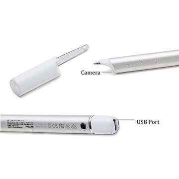 Neo Smartpen N2 Bluetooth Digital Pen Compatible with iOS, Android, Smartphones, Tablets, and Windows PC with Neo Studio Companion App - Silver White