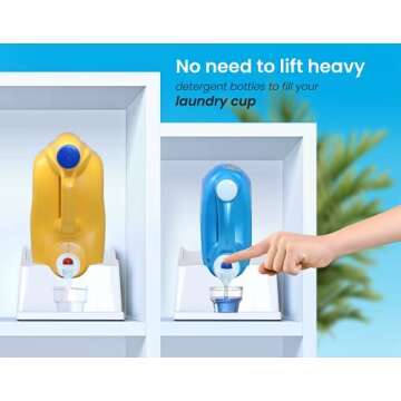 Skywin Laundry Soap Station - Laundry Detergent Cup Holder for Dispensing Soap, with Angled Downward...