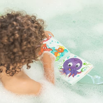 Nuby Bath Fun Book - Waterproof Squeaker for Babies