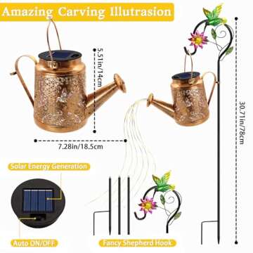 Charming Solar Hummingbird Lanterns for Garden Decor