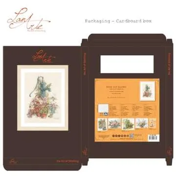 Lanarte Birds Cross-Stitch Kit for Elegant Home Decor