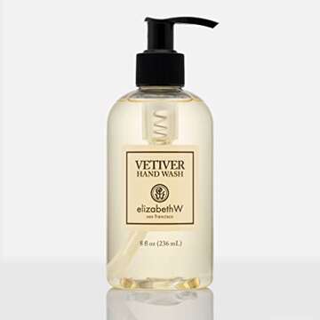Earthy Vetiver Hand Wash - Elegant 8 oz Fragrance