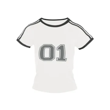 Imily Bela Womens Summer Crop Top Y2k Letter Print Tee
