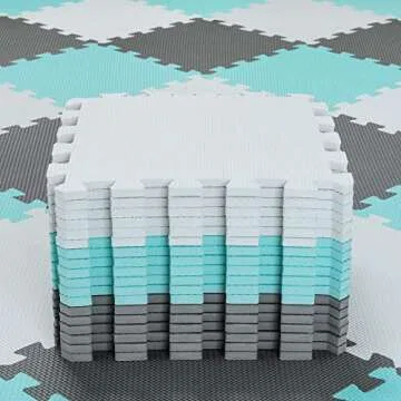 qqpp EVA Rubber Interlocking Foam Floor Mats for Safe Play