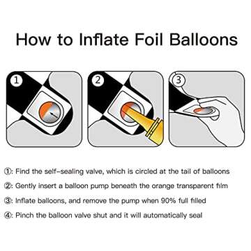 40 Inch Checkered 4 Balloon Large Black and White Number Balloon for Race Car 4th Birthday Party Supplies Number 4 Checkered Balloon