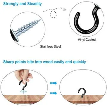 70 Pcs Versatile Ceiling Hooks for Home Organization