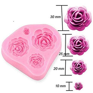 SUNKOOL Roses Mold for Cake and Chocolate Decorating