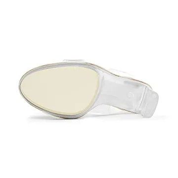 Stylish DREAM PAIRS Clear Chunky Block Heels for Women