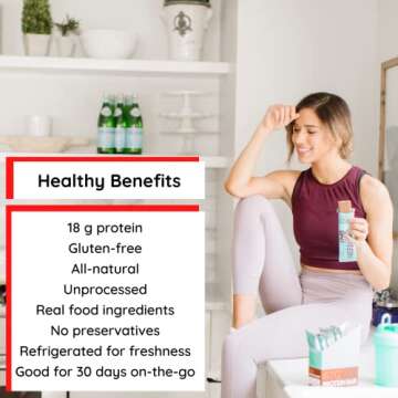 G2G Protein Bar, Peanut Butter Chocolate Chip, Real Food, Refrigerated for Freshness, Healthy Snack,...