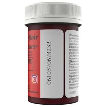 Vibrant Sugarflair Christmas Red Edible Colour for Baking