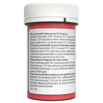 Sugarflair 25g Flamingo Pink Spectral Paste Gel Edible Food Colour Cake Icing