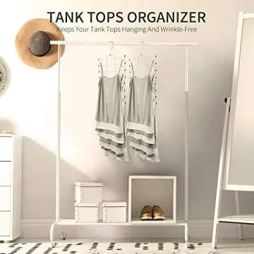 PODATOL Tank Top Hanger - Space-Saving Closet Organizer