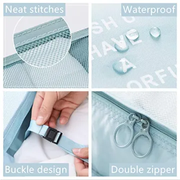 OEE 6 pcs Luggage Packing Organizers for Savvy Travelers