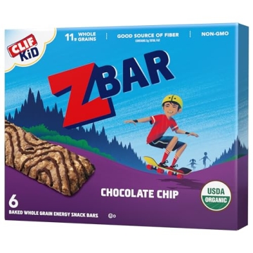 Zbar Chocolate Chip Organic Granola Bars - 6 Pack, Non-GMO, 11g Whole Grains