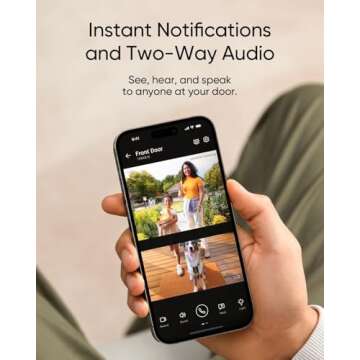 eufy Security Video Doorbell E340 (Battery Powered, with Extra Backup Battery), Uninterrupted Use wi...