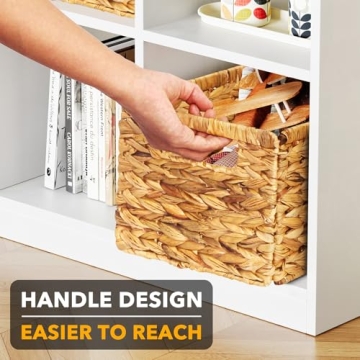 SpaceAid Wicker Storage Baskets Set for Home Organization