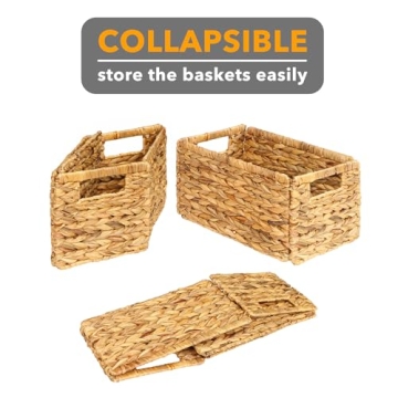 SpaceAid Wicker Storage Baskets Set for Home Organization