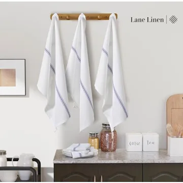 LANE LINEN Kitchen Towels Set - 12 Pack, 100% Cotton