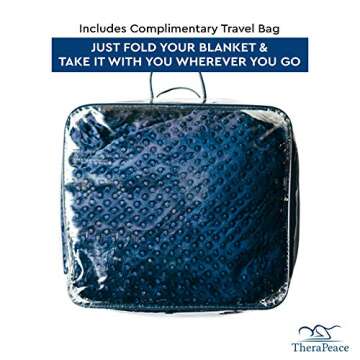 Weighted Blanket Gifting 4-Piece Set - 15 LBS Cooling Blanket with Two Washable Covers and Travel Bag I 60" x 80" I Full Size Bed I Twin Size Bed I 15 LB Blanket for Individuals Between 100-180 lbs