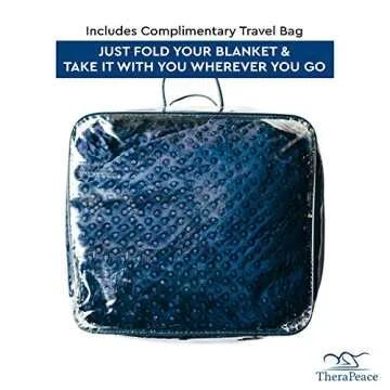 Weighted Blanket Gifting 4-Piece Set - 15 LBS Cooling Blanket with Two Washable Covers and Travel Bag I 60" x 80" I Full Size Bed I Twin Size Bed I 15 LB Blanket for Individuals Between 100-180 lbs