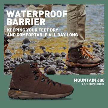 Danner Mountain 600 Hiking Boots for Women - Waterproof, Durable Suede Upper, Breathable Lining, Tri...
