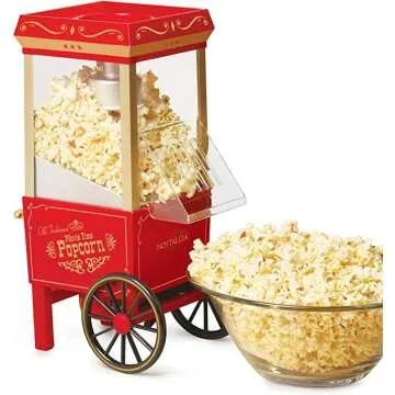 Nostalgia Popcorn Maker - Retro Style Popcorn Machine, Perfect for Movie Nights