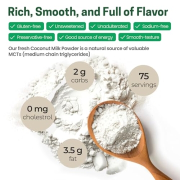 Organic Coconut Milk Powder Vegan Dairy-Free Keto Creamer