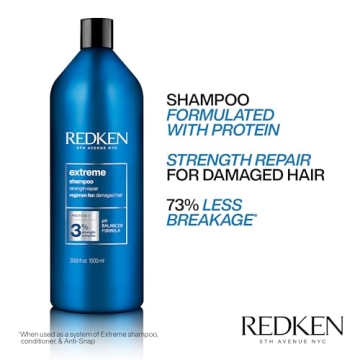REDKEN Extreme Shampoo for Strong, Shiny Hair Repair