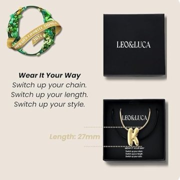 Gold Plated Personalized Initial Necklace N