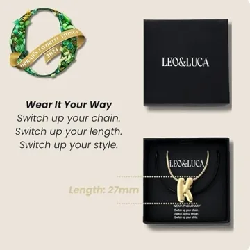 Gold Plated Personalized Initial Necklace N