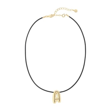 Gold Plated Personalized Initial Necklace N