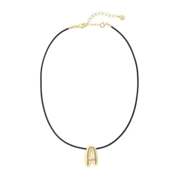Gold Plated Personalized Initial Necklace N