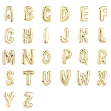 Gold Plated Personalized Initial Necklace N