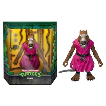 Super7 ULTIMATES! TMNT Splinter Action Figure - 7" Classic Cartoon Collectible