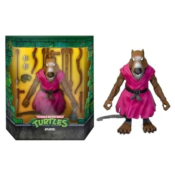 Super7 ULTIMATES! TMNT Splinter Action Figure - 7" Classic Cartoon Collectible
