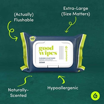 Goodwipes Flushable Wipes with Vitamin E & Aloe