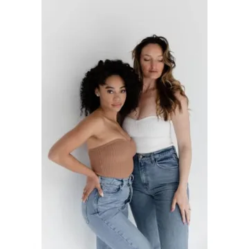 Almere Strapless Sweetheart Neckline Sculpt Knit Top Umber Medium