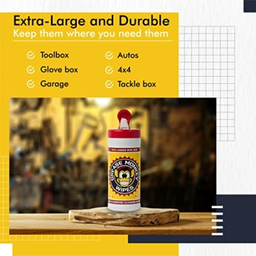 Grease Monkey Wipes Heavy Duty Cleaning Wipes 25-Count Pack of 2