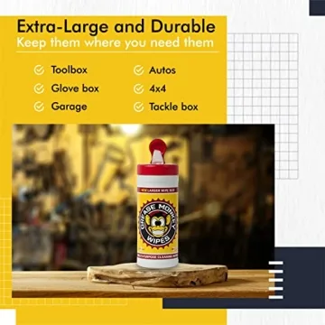 Grease Monkey Wipes Heavy Duty Cleaning Wipes 25-Count Pack of 2