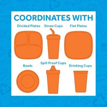 Re-Play Made in USA Toddler Forks and Spoons, Pack of 8 Without Carrying Case - 4 Kids Forks with Rounded Tips and 4 Deep Scoop Toddler Spoons - 0.2" Thick Toddler Utensils, Monochrome