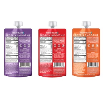 Designer Wellness Protein Smoothies - 12g Protein, Low Carb